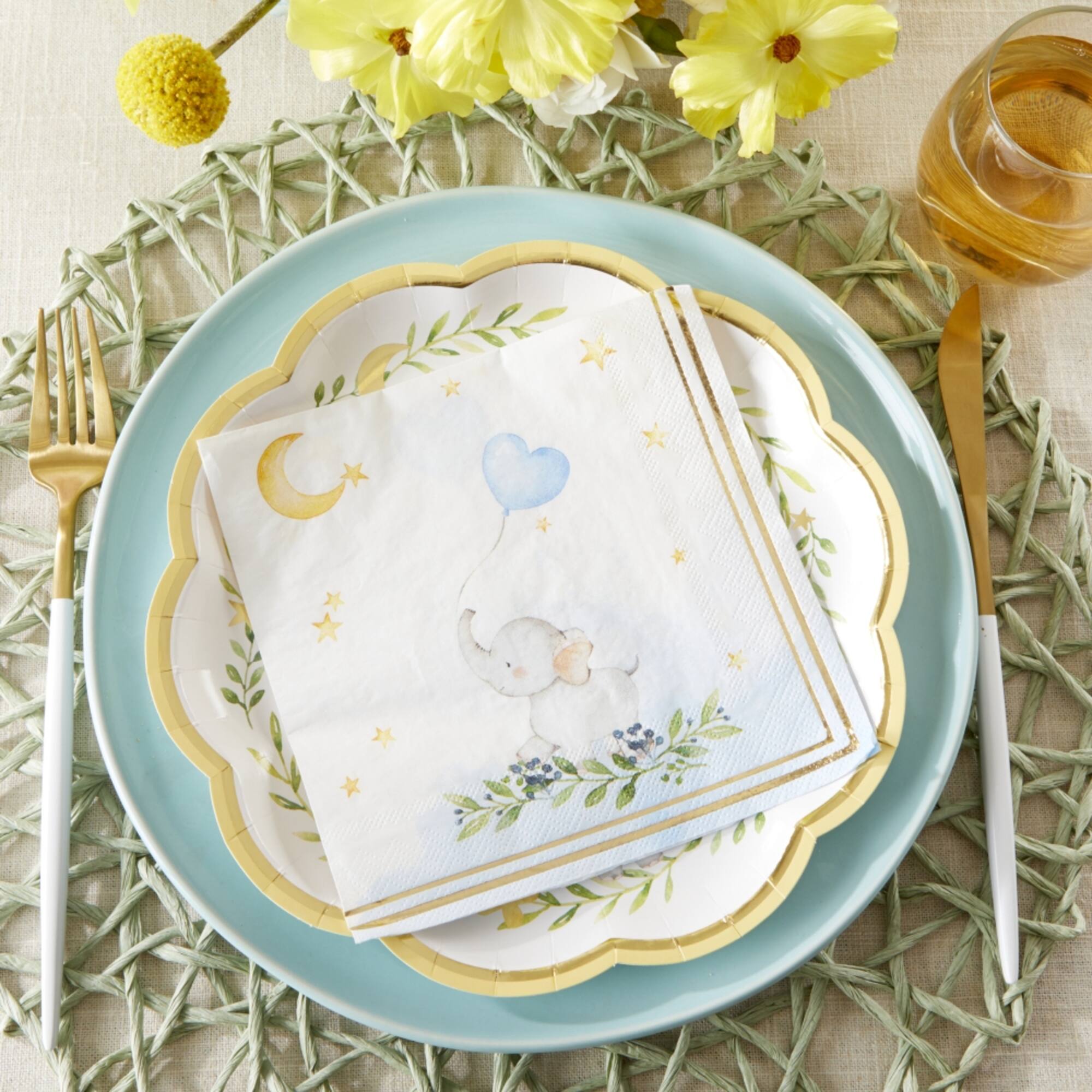 Kate Aspen® Blue Elephant Baby Shower Napkins, 30ct.